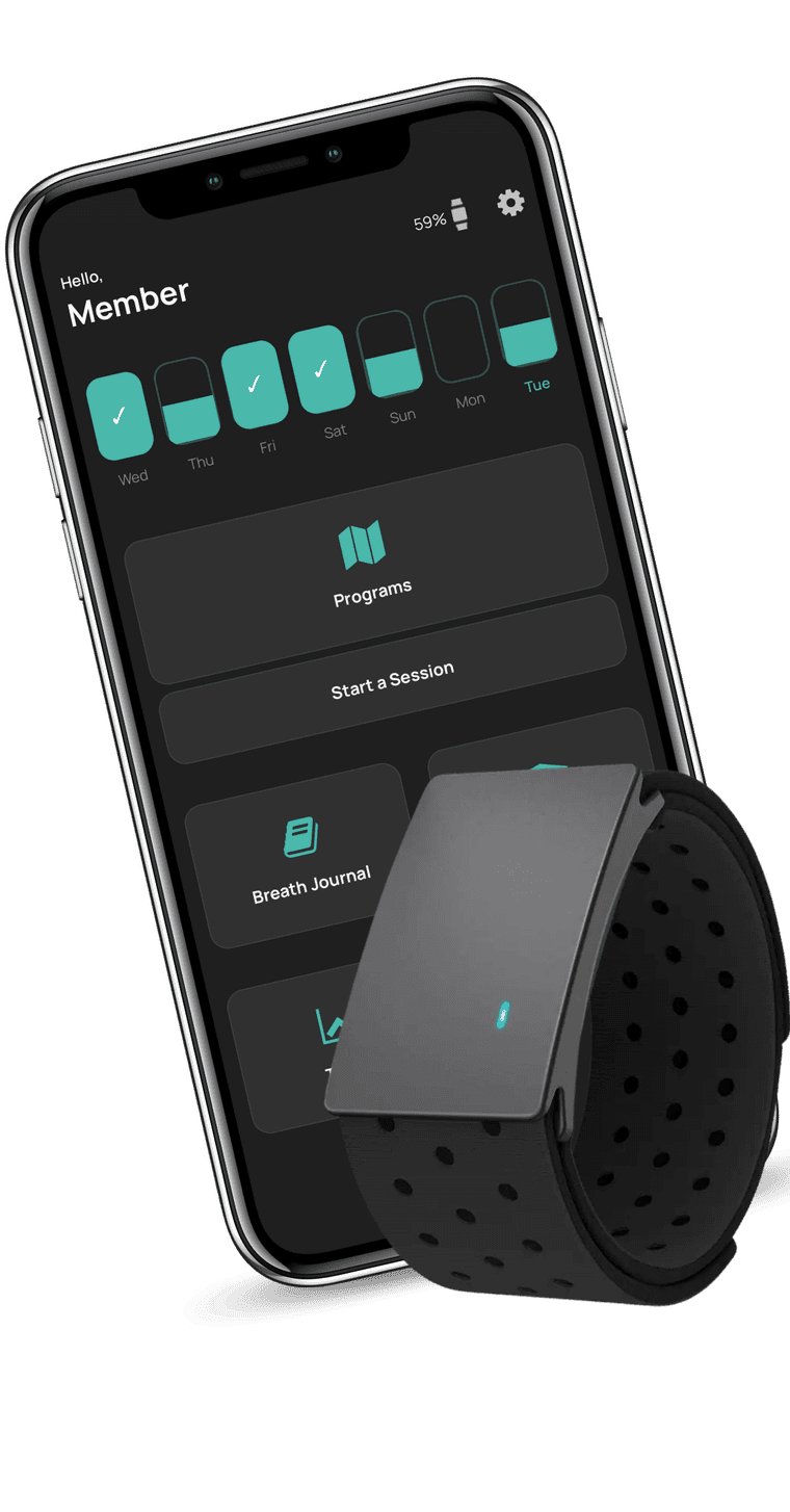 BaroShift armband and app home screen — Foundation Starter Bundle (100-day)